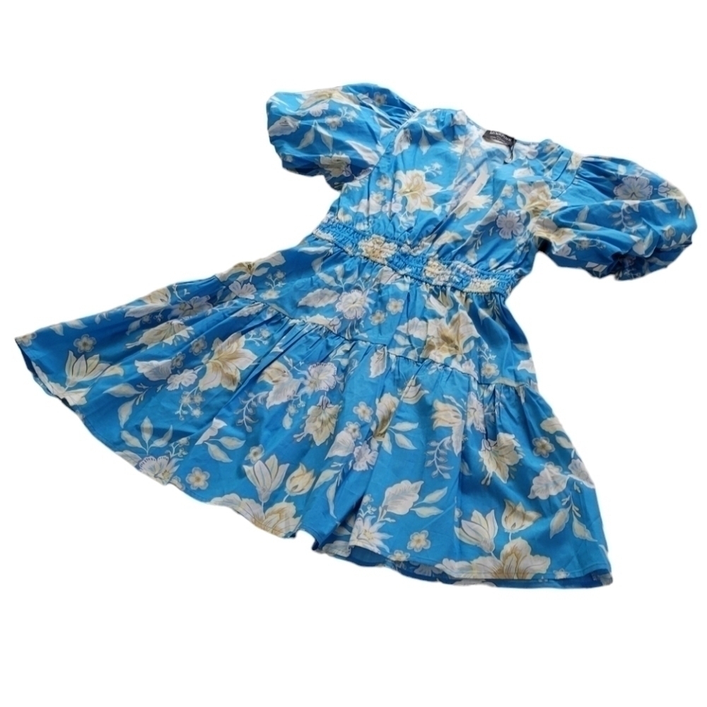 NWT MINKPINK Zinnia Mini Dress in Blue Multi - Picture 14 of 17